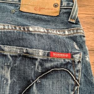 Men's Vintage Guess Distressed Jeans 90's
